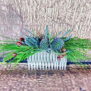 Thistle Hair Comb Wedding Hair Piece